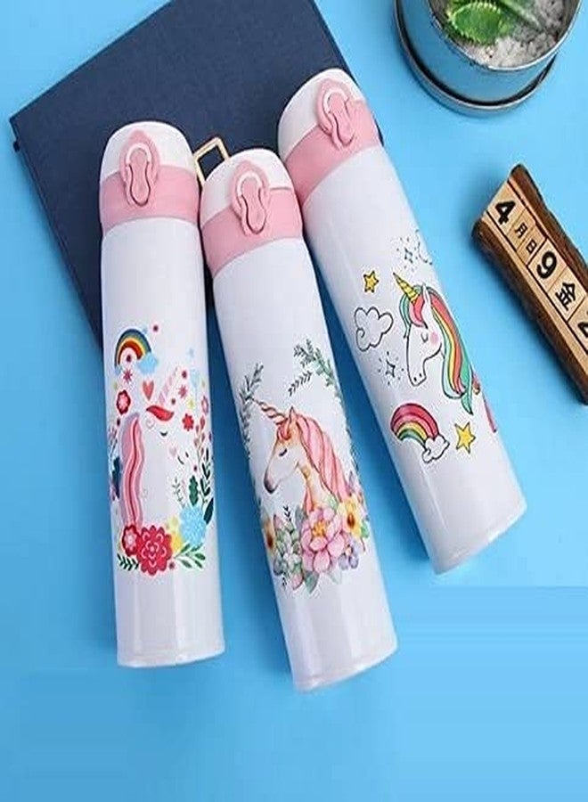 OANGO Stylish Cartoon Printed Design Stainless Steel Vacuum flasks Thermos Bottle/Water Bottle for Kids/Flask Insulated Bottle for School and Office- 500 ml || Multicolor || - Image 5